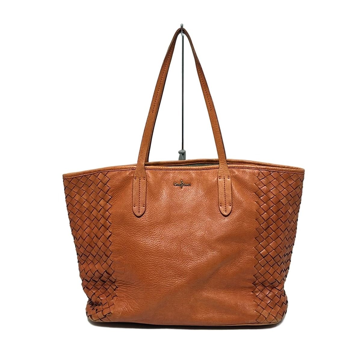 美品コールハーン ダークブラウン レザー ボストンバッグ COLE HAAN