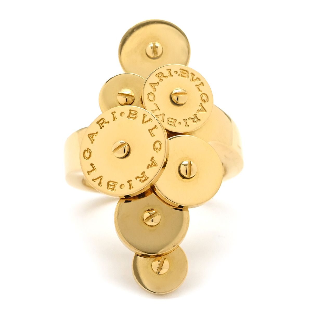 ブルガリ BVLGARI リング 指輪 チクラディ イエローゴールド 750 18 K 18金 10号