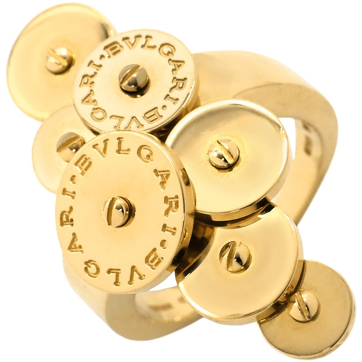 ブルガリ BVLGARI リング 指輪 チクラディ イエローゴールド 750 18 K 18金 10号