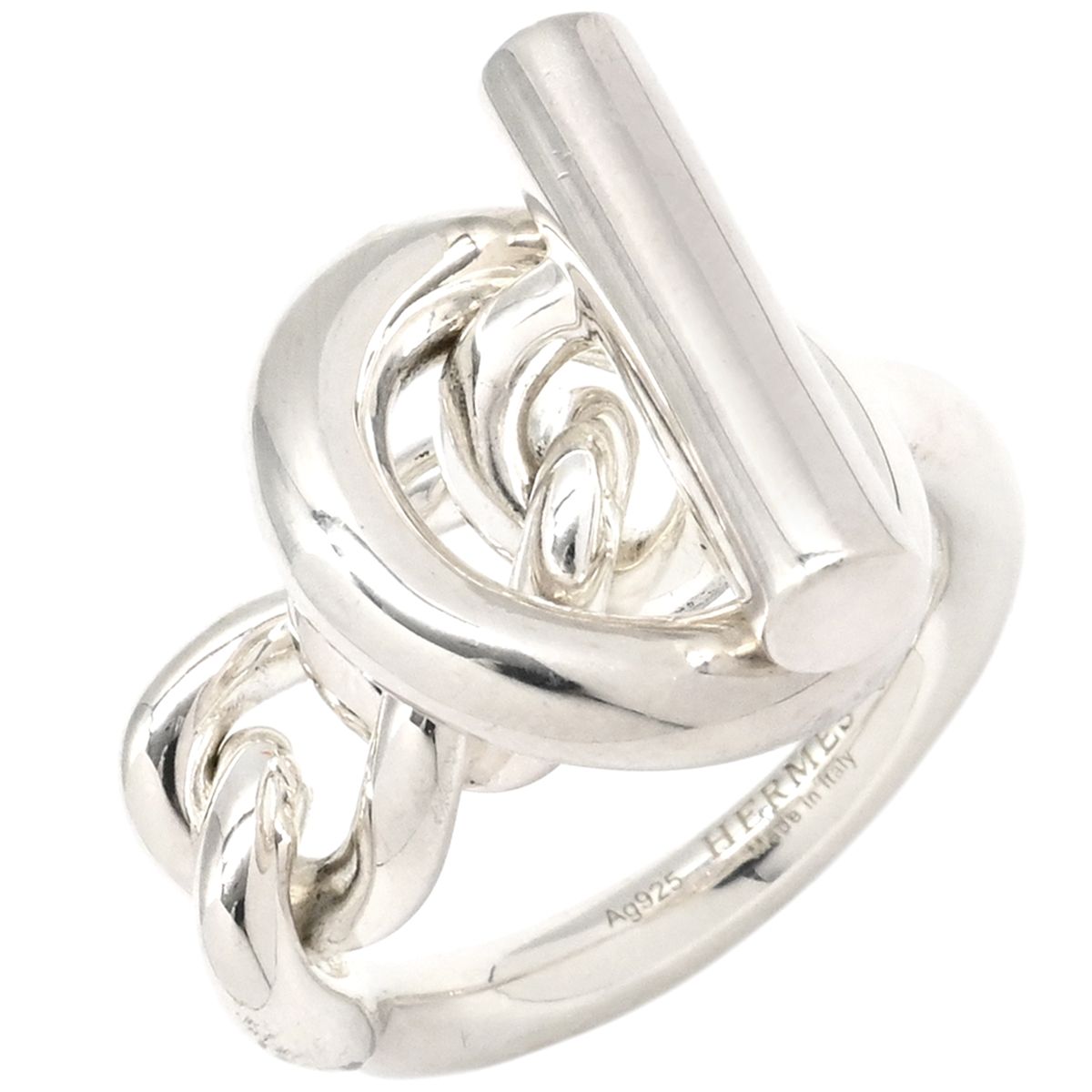 エルメス HERMES リング 指輪 クロワゼット GM シルバー925 シルバー 57 JP 17 SV 925 AG 14号 ケース