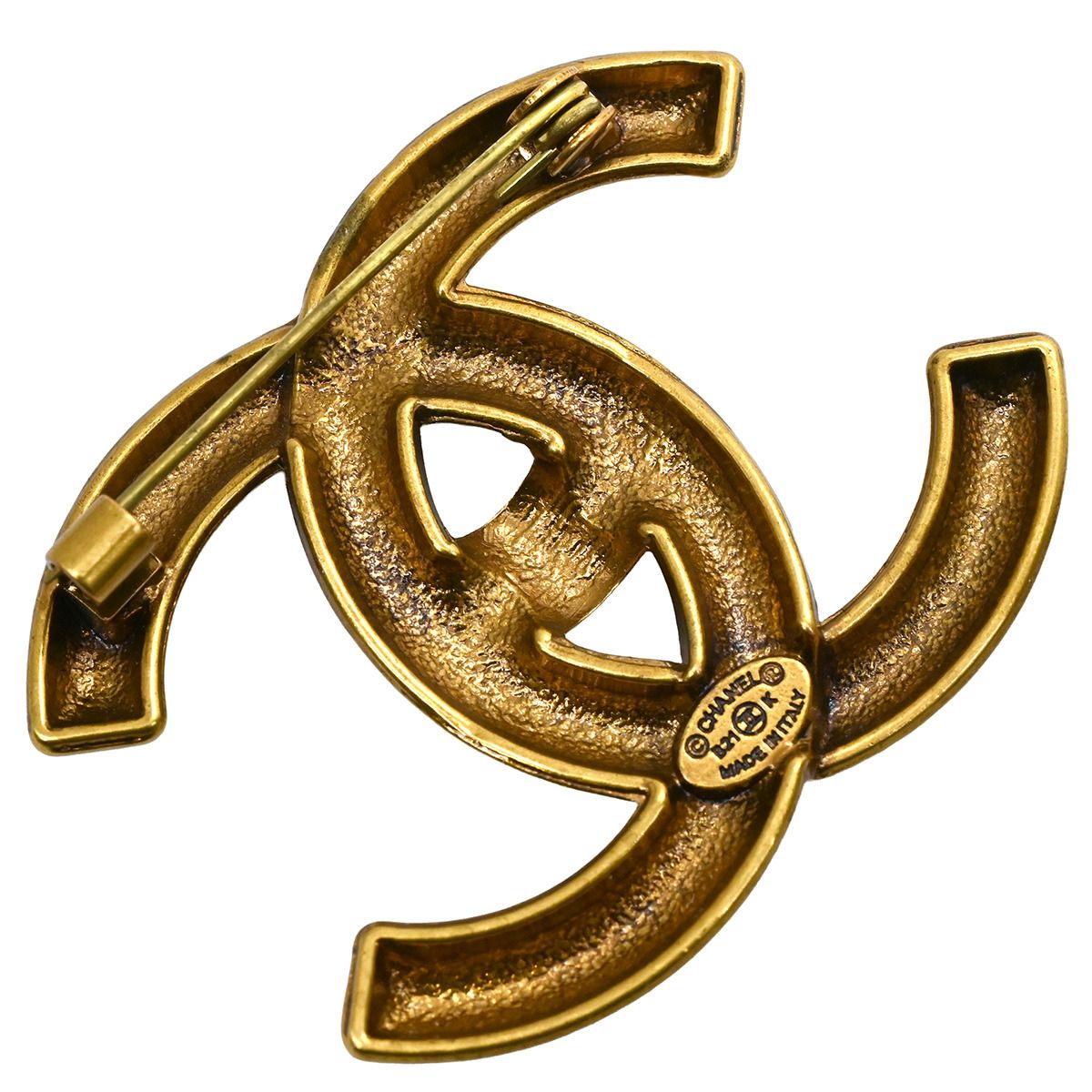 シャネル CHANEL ブローチ ココマーク GP ゴールド CCマーク メタル