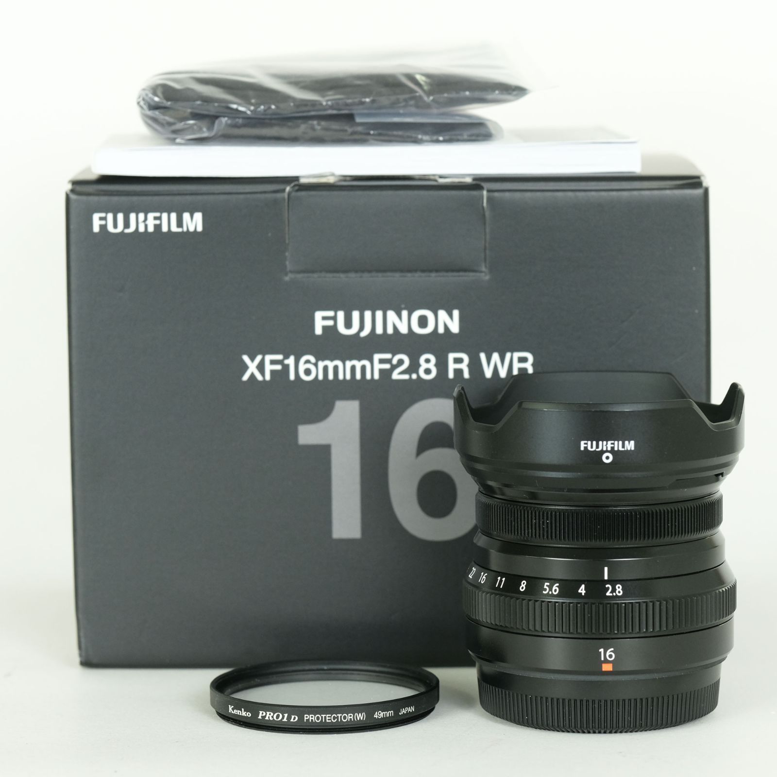 フィルター付 XF 16 mmF 2.8 R WR ブラック FUJIFILM Xマウント