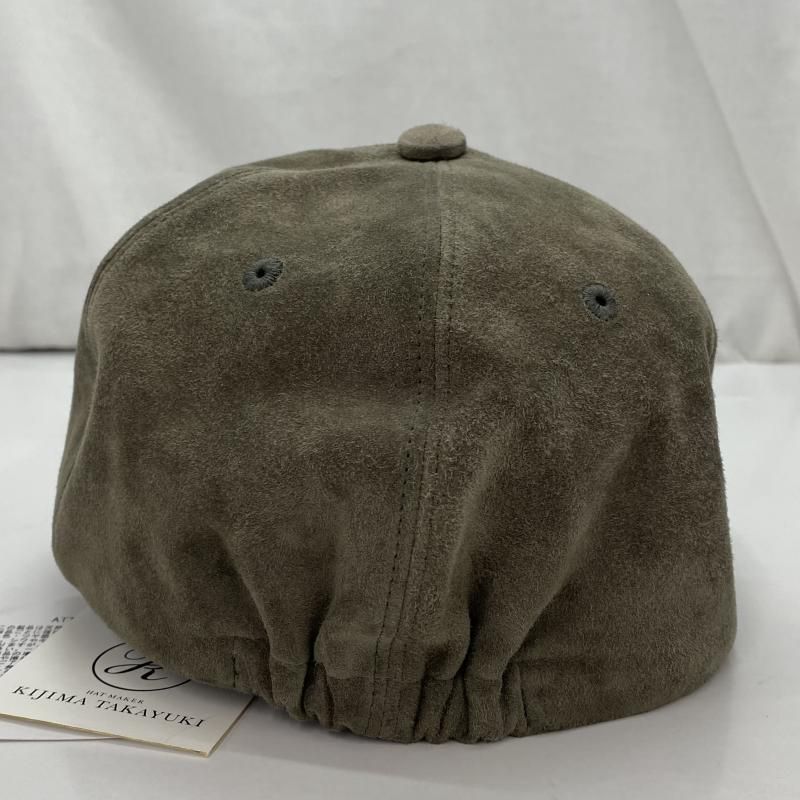 【新品未使用】キジマタカユキ CALF SUEDE 6PANEL CAP 中古】キジマ タカユキ CALF SUEDE 6PANEL CAP W-242944-04 サイズ1