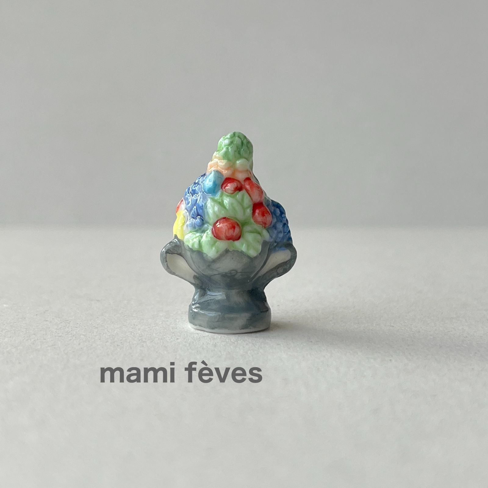 フェーヴ フルーツ盛り フランス フェーブ ミニチュア陶器 - メルカリ