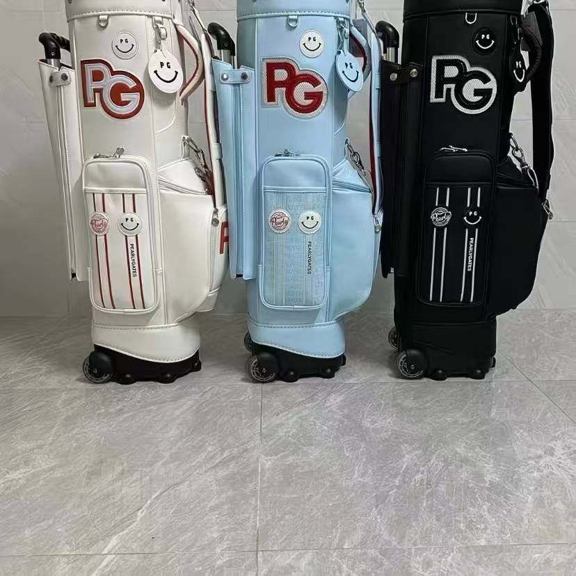 ☆新品未使用☆ PEARLY GATES ゴルフバッグキャスター付 口コミ・評価｜GDO限定 タイヤ付きキャディバッグ（【男性】キャディ
