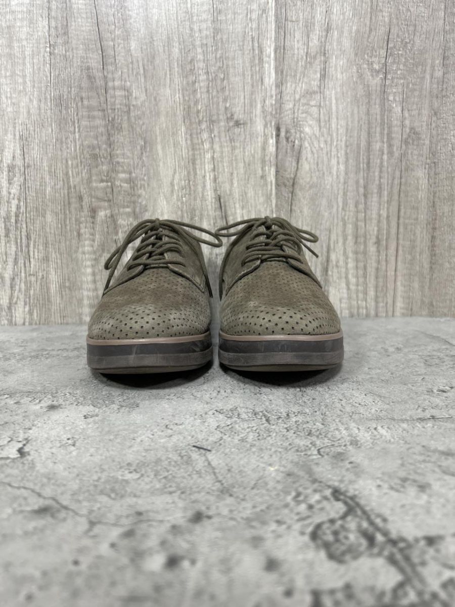 clarks クラークス スエード シャリンレース シューズ size 37 1 2 ダークオリーブ レディース