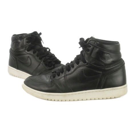 ナイキ NIKE AIR JORDAN 1 RETRO HIGH OG エアジョーダン レトロハイ スニーカー レースアップ ハイカット レザー 革 ロゴ 9 27.0 cm 黒 ブラック 555088-006 CK 11 GY 01