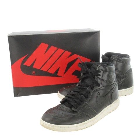 ナイキ NIKE AIR JORDAN 1 RETRO HIGH OG エアジョーダン レトロハイ スニーカー レースアップ ハイカット レザー 革 ロゴ 9 27.0 cm 黒 ブラック 555088-006 CK 11 GY 01 その他 トップス