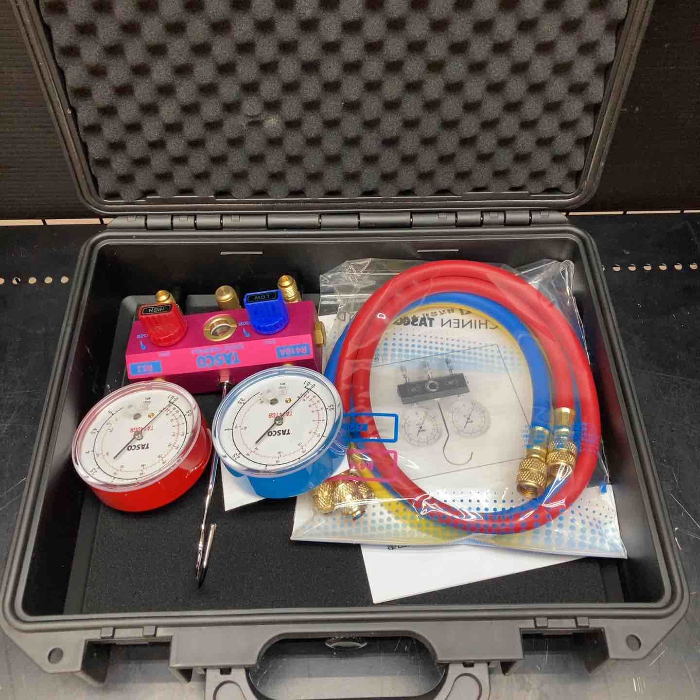 イチネンTASCO R 410 A 32ゲージマニホールドキット TA 122 GB 1