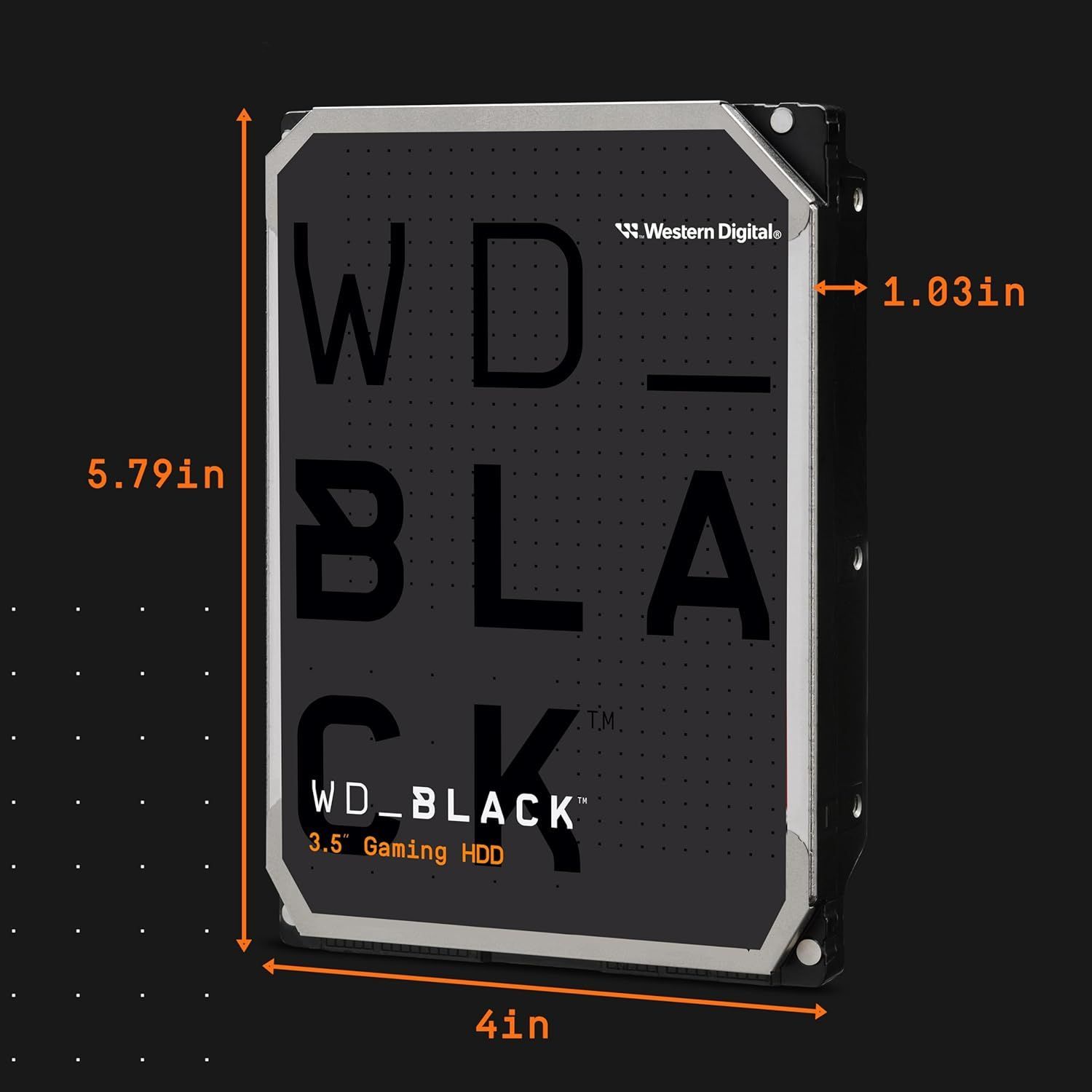 Western Digital 10 TB WD_Black Performance 内蔵ハードドライブ HDD - 7200 RPM SATA 6 Gb s 512 MBキャッシュ 3.5インチ