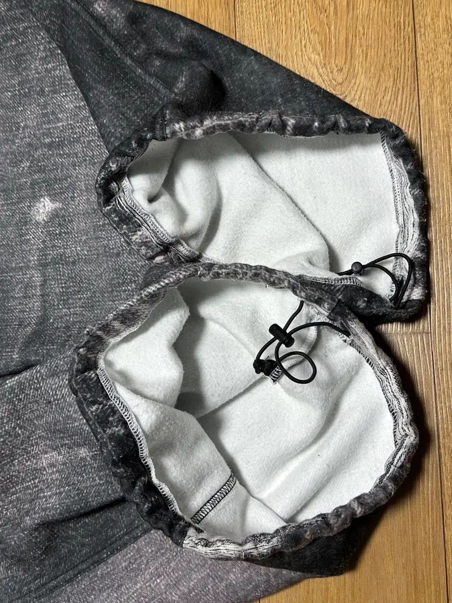 ワイドスウェットパンツ ブラックM