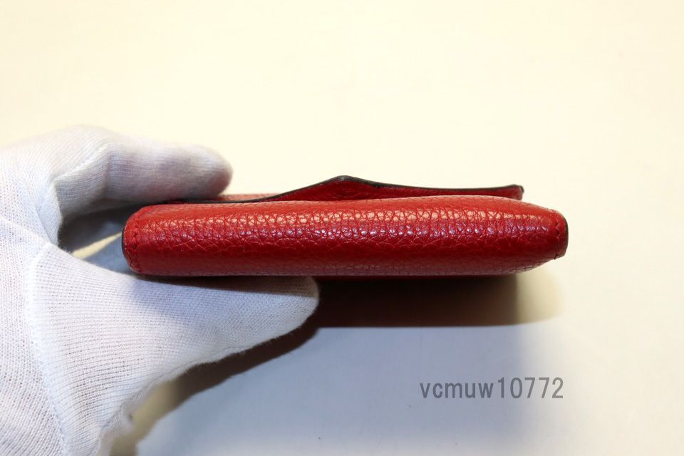 ポルトフォイユドゥブルVコンパクト レザー