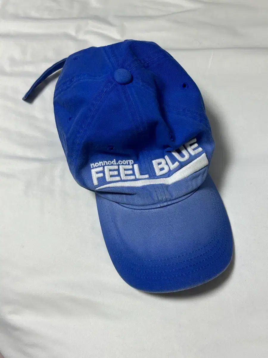 Nonnod feel blue ヴィンテージ ウォッシュド ブルー ベースボールキャップ