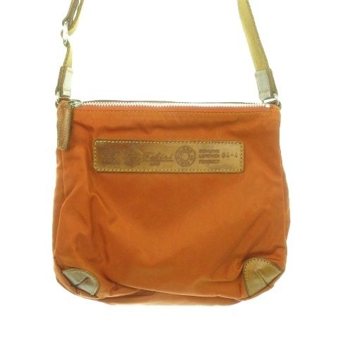 フェリージ Felisi ショルダーバッグ ミニ ナイロン 茶 オレンジブラウン AH 13 GY 03