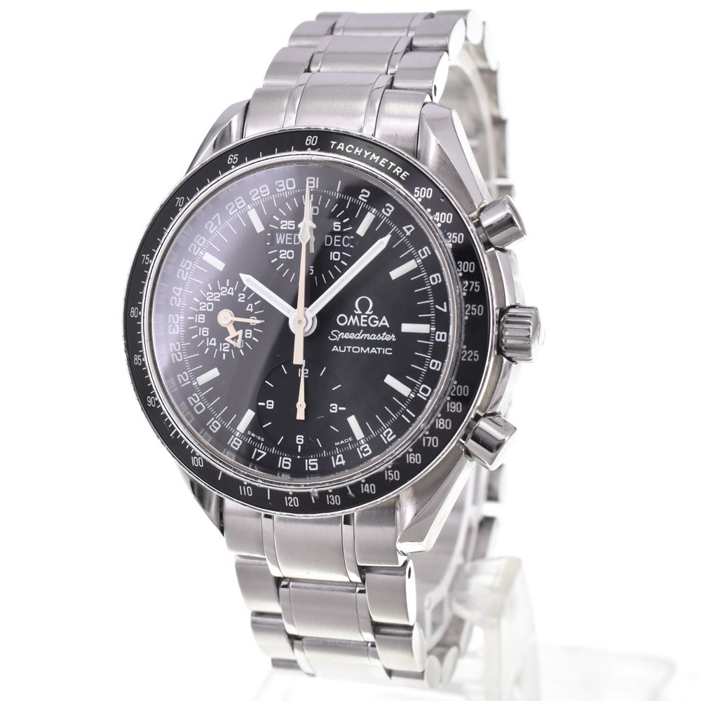 オメガ OMEGA 3520.50 スピードマスター マーク40 コスモス トリプルカレンダー クロノグラフ 自動巻き メンズ 箱 保証書付き D 144120