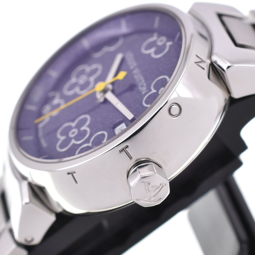  ルイ ヴィトン LOUIS VUITTON Q 121 B 2 タンブール デイト クォーツ レディース 内箱 保証書付き D 144522 その他 時計