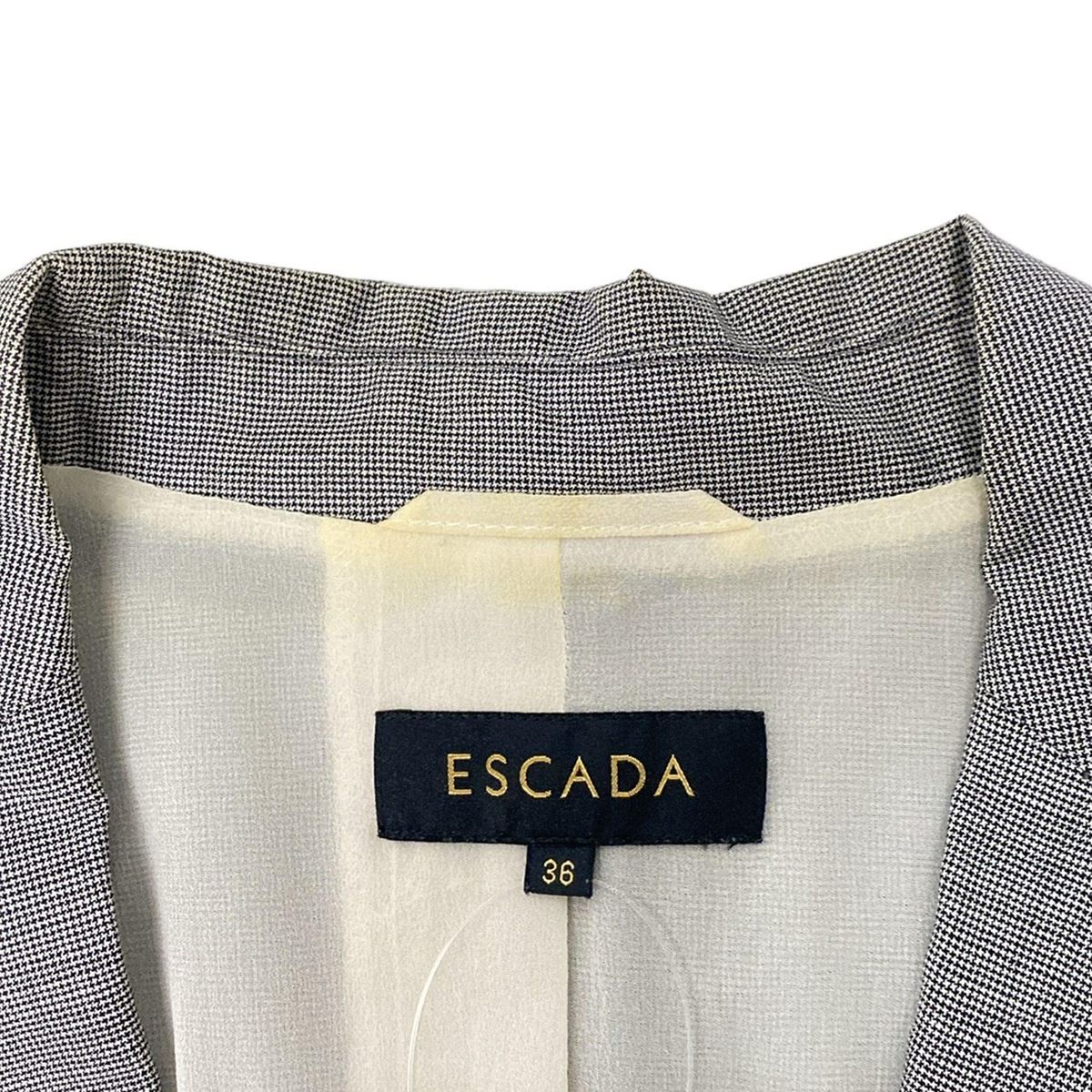 ESCADA(エスカーダ) ジャケット サイズ36 M レディース - ライトグレー