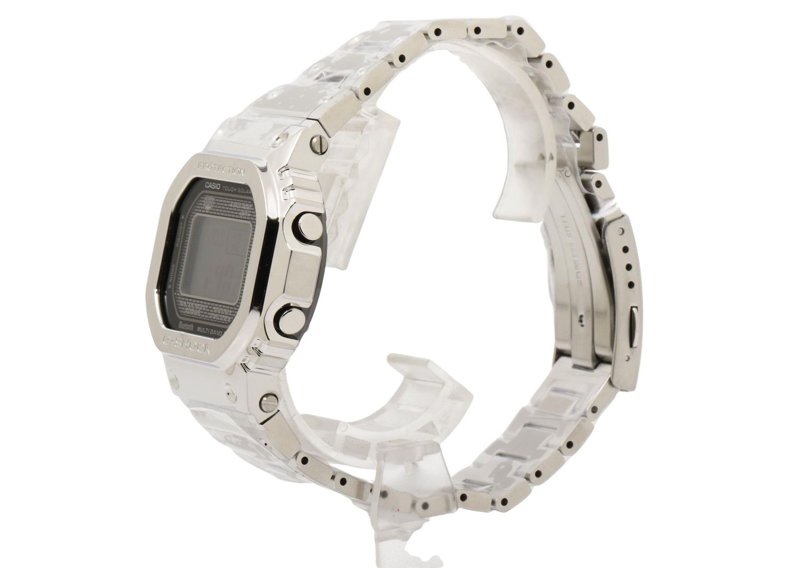 CASIO カシオ 時計 GSHOCK FULL METAL 5000 SERIES シルバー ステンレススチール メンズ デジタル