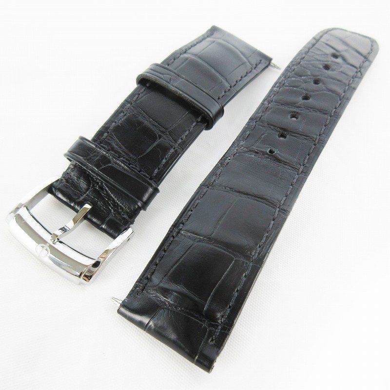 【希少/美品】ボームアンドメルシー 純正 20mm クロコ レザー ベルト 紺 時計バンド プレミアムクロコ ブラック | 時計バンド | バンビ公式