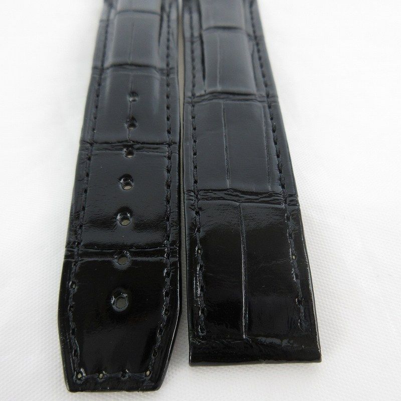 オメガ OMEGA 純正 革ベルト 腕時計 アリゲーター クロコ シャイニー