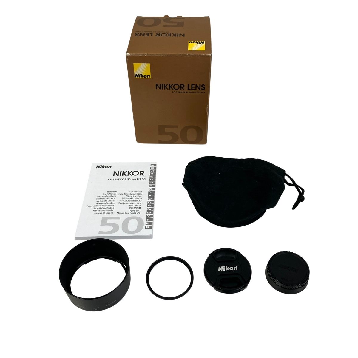 Nikon AF-S NIKKOR 50 mm F 1.8 G 単焦点レンズ 良好