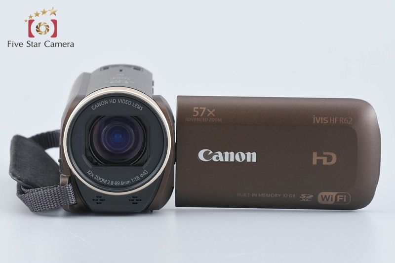 Canon キヤノン 【中古】Canon キヤノン iVIS HF R62 ブラウン ビデオ