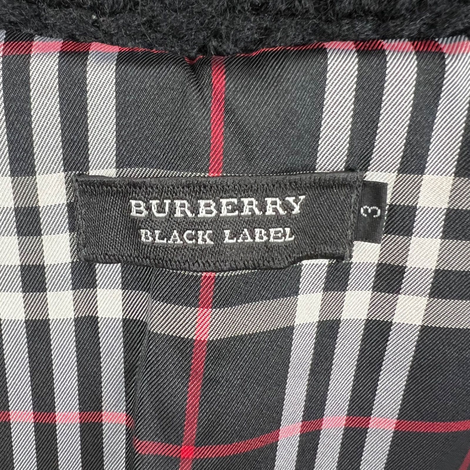 BURBERRY BLACK LABEL 00s y2k WOOL cowichan zip knit sweater 3 L 