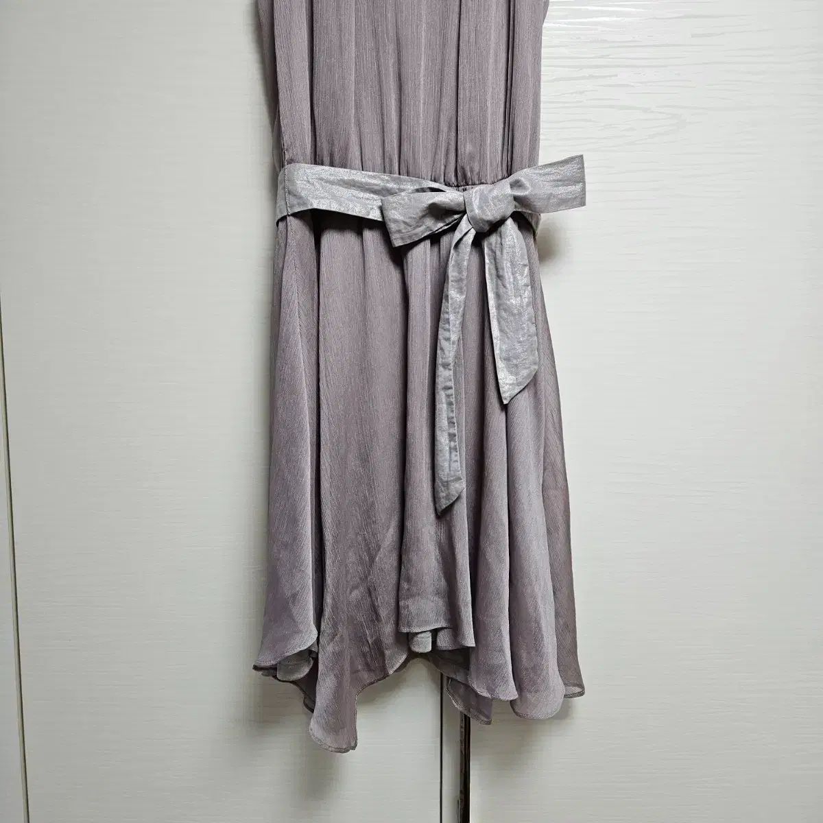  マージュ シフォン ONE PIECE 55 長袖 七分袖 ひざ丈ワンピース