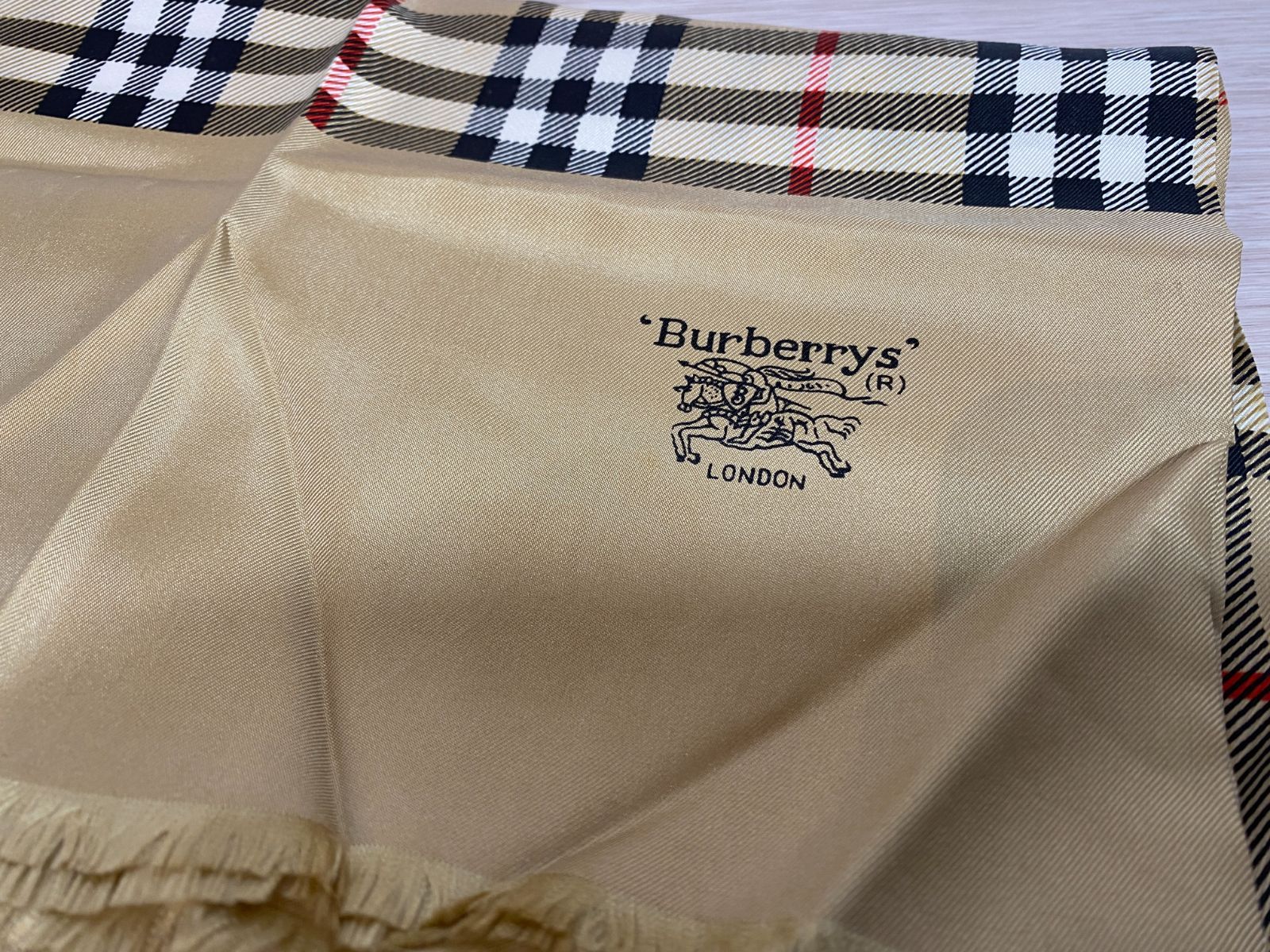 Burberrys バーバリー シルク ストール ノバチェック チェック柄