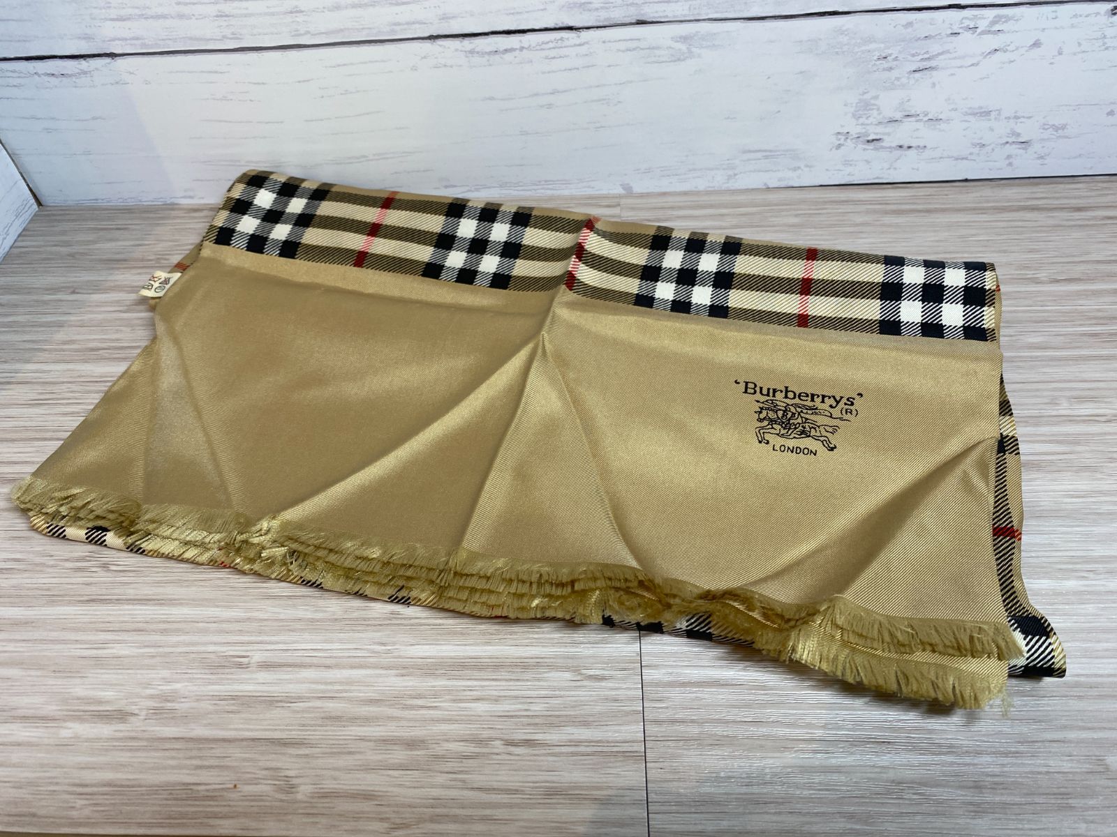 Burberrys バーバリー シルク ストール ノバチェック チェック柄