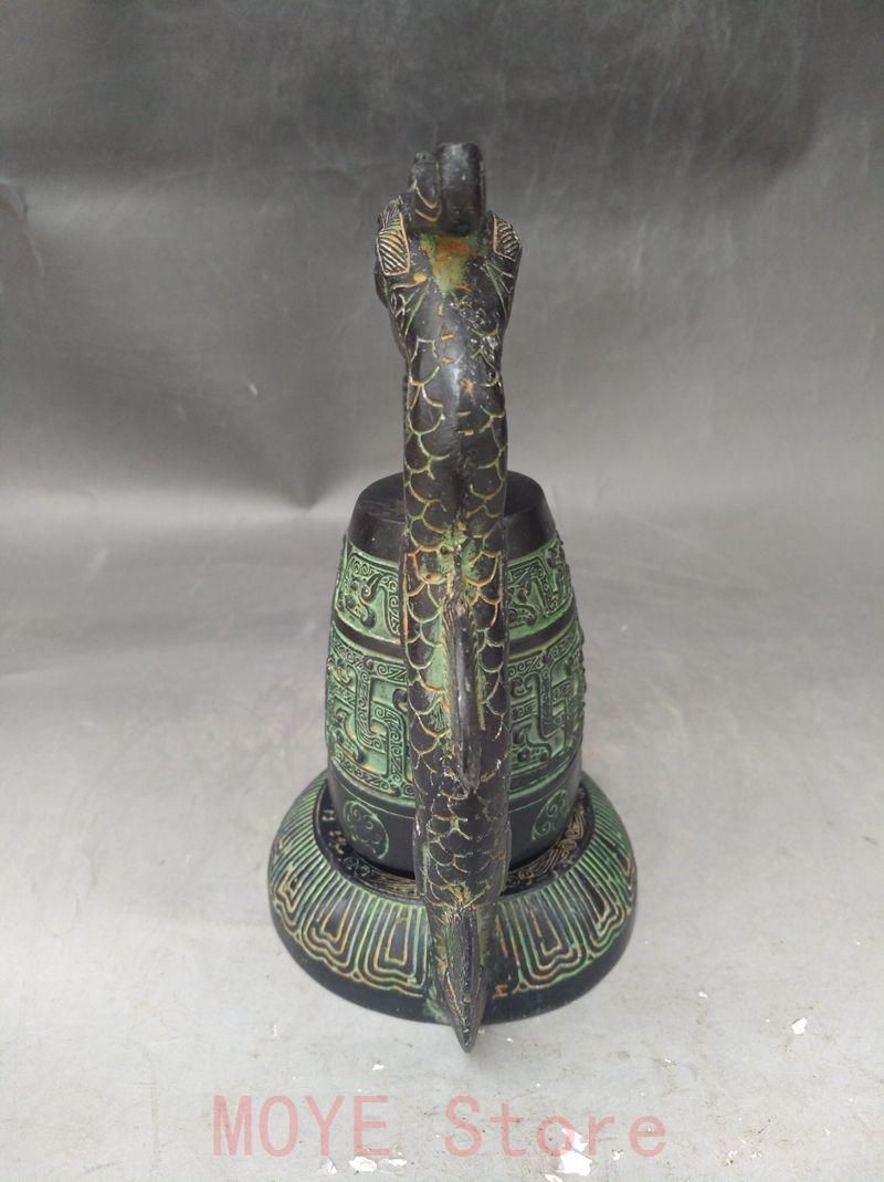 青銅器 双竜編鐘 楽器曽侯乙編鐘 装飾品 現代工芸品 美術品 置物gy1216