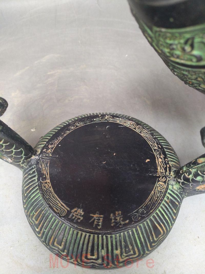 青銅器 双竜編鐘 楽器曽侯乙編鐘 装飾品 現代工芸品 美術品 置物gy1216