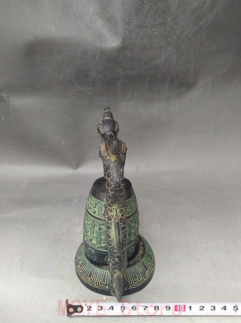 青銅器 双竜編鐘 楽器曽侯乙編鐘 装飾品 現代工芸品 美術品 置物gy1216