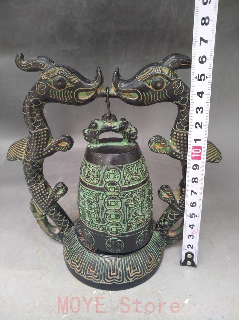 青銅器 双竜編鐘 楽器曽侯乙編鐘 装飾品 現代工芸品 美術品 置物gy1216
