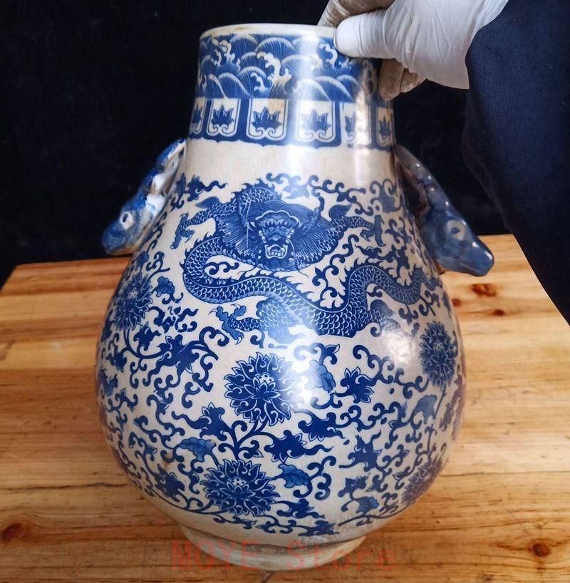 霽藍蒔金万寿鹿頭樽 景徳鎮 陶磁器 装飾品 現代工芸品 美術品 置物 新年ギフト霽藍蒔金万寿鹿頭樽 景徳鎮 陶磁器 装飾品 現代工芸品 美術