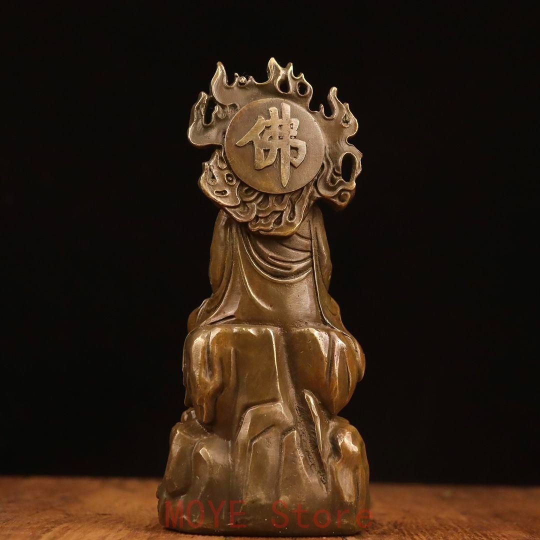 地蔵 菩薩 観音 銅製 仏像 彫刻 置物 開運 風水gy 1216 ガラス工芸品 金属工芸 