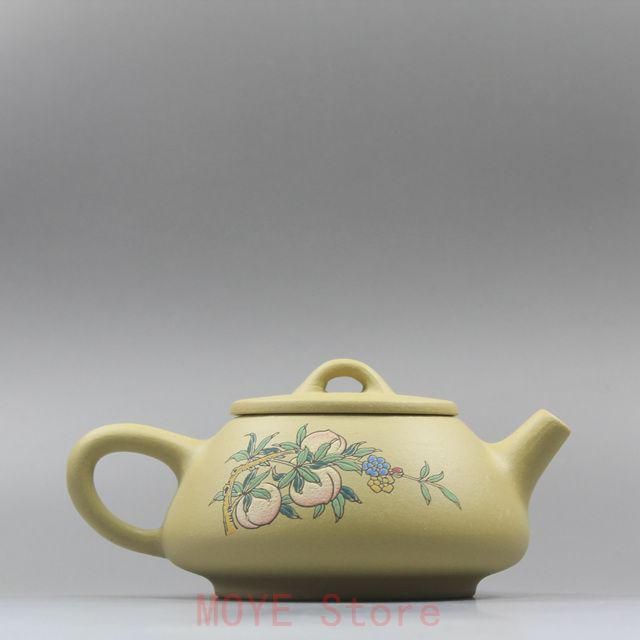 紫砂壷 泥絵景舟石瓢壺 急須 煎茶道具 オファー 工芸品 美術品 置物