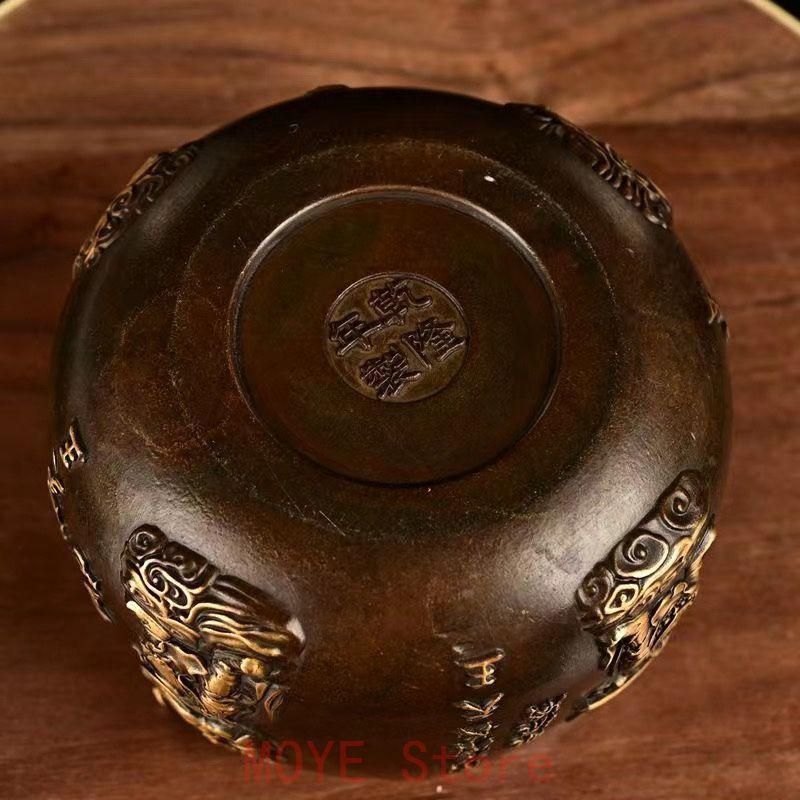 大清乾隆 四天王 銅壺 銅鉢 奉納 法器 工芸品 美術品 置物gy1216