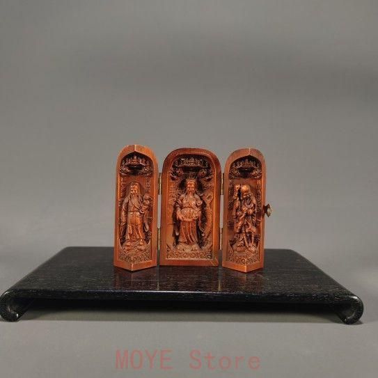 レリーフ福禄寿三開き箱 開運 仏像 鎮宅辟邪 置物gy1216 - メルカリ