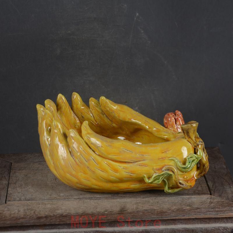 景徳鎮 陶磁器 仏の手 ペン洗い 書道具 文房具 置物gy 1216