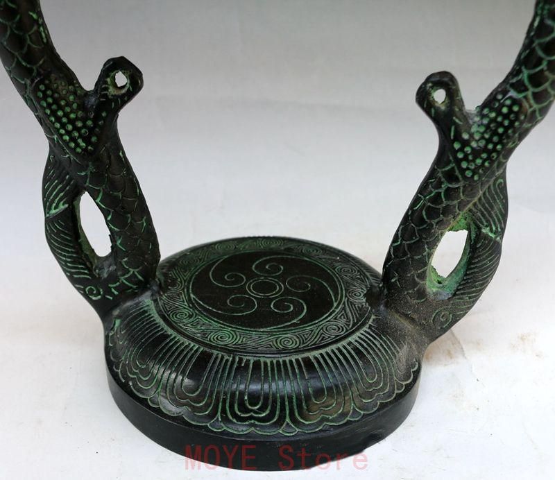 青銅器 双竜鐘曽侯乙編鐘 装飾品 現代工芸品 美術品 置物gy1216 - メルカリ