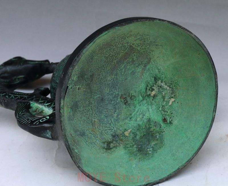 青銅器 双竜鐘曽侯乙編鐘 装飾品 現代工芸品 美術品 置物gy1216 - メルカリ