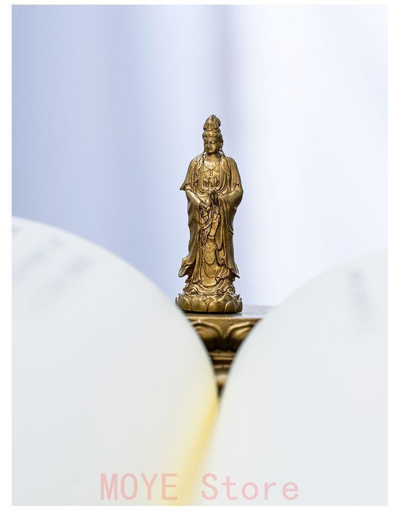 仏教美術 中国 仏像 西方三聖接見仏像 小仏像 銅製 銅器gy1216 - メルカリ