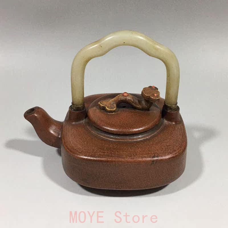 中国 宜興 紫砂壷 如意玉提梁壷gy1216 - メルカリ