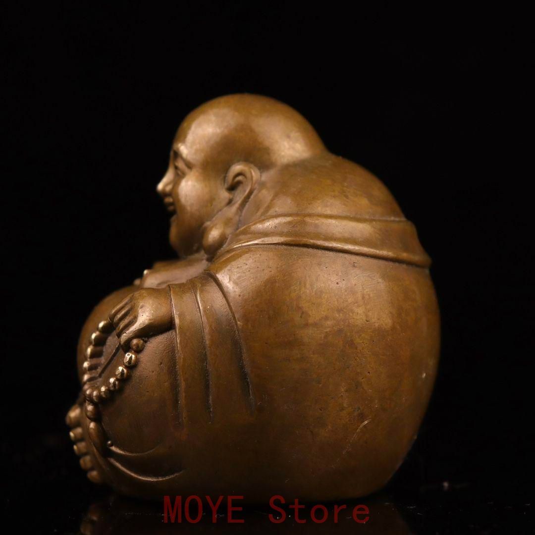 弥勒仏 置物 銅製 工芸品 美術品 置物gy1216 - メルカリ