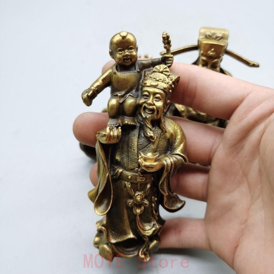 銅器 銅製品 鎮宅辟邪 開運風水 招財 福禄寿三つ星 置物 工芸品 装飾