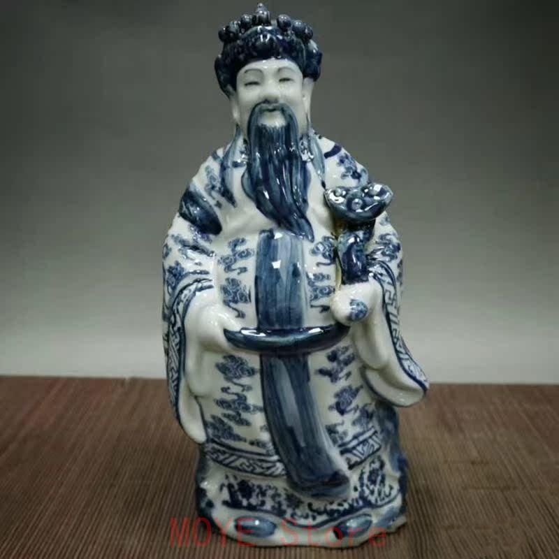 青花 福禄寿 三つ星 磁器 神像 置物 工芸品 美術品 青花 福禄寿 三つ星 磁器 神像 置物 工芸品 美術品gy1216 - メルカリ