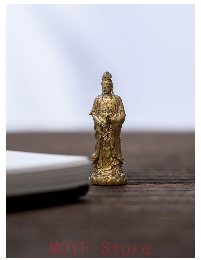 仏教美術 三聖仏 西方三聖仏像 小仏像 銅製 銅器 仏教美術 三聖仏 西方三聖仏像 小仏像 銅製 銅器