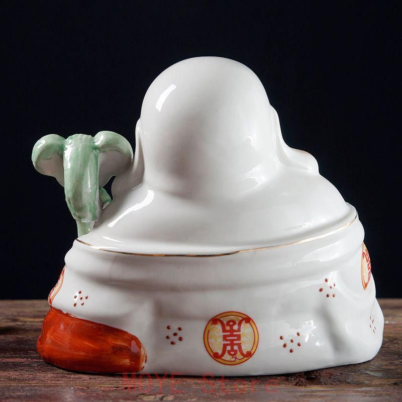 如意弥勒仏像 陶磁器 装飾品 現代工芸品美術品 置物gy1216 - メルカリ