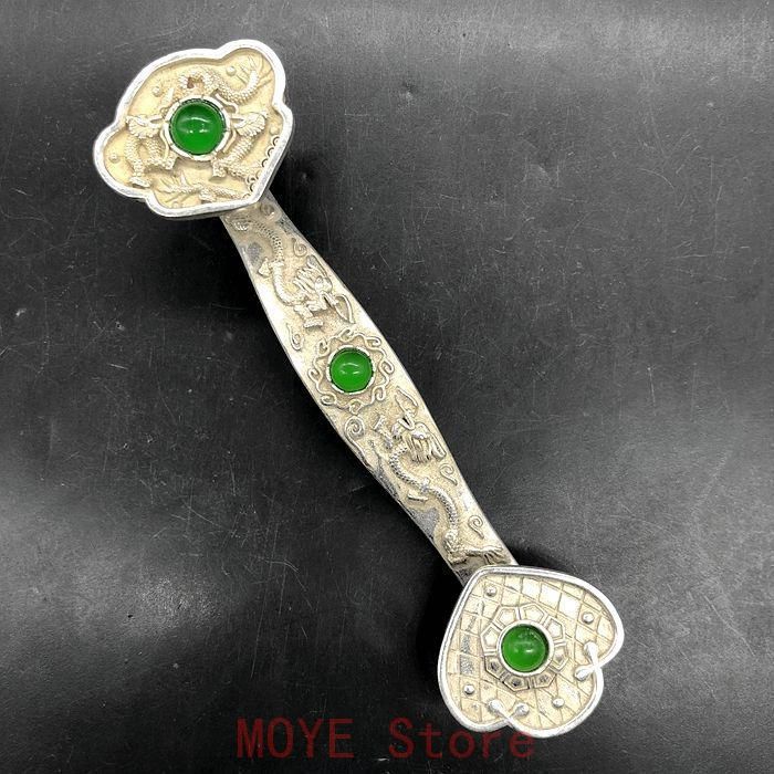 大清 乾隆 双龍戯珠如意 装飾品 現代工芸品美術品 置物gy1216 - メルカリ